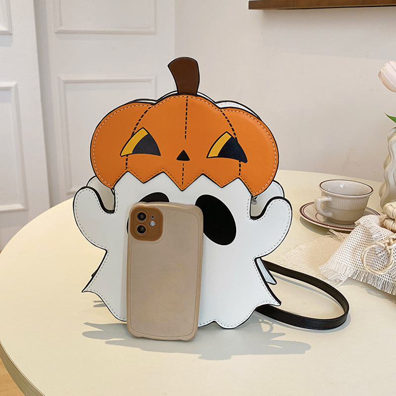 Halloween Shoulder Bags 3D Cartoon Pumpkin Ghost