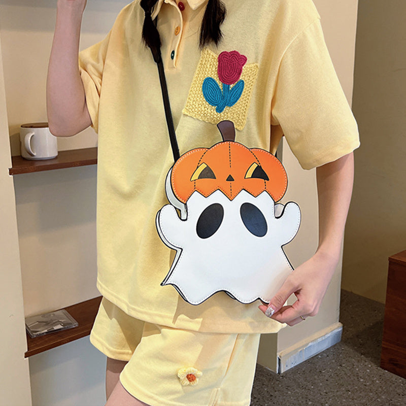 Halloween Shoulder Bags 3D Cartoon Pumpkin Ghost