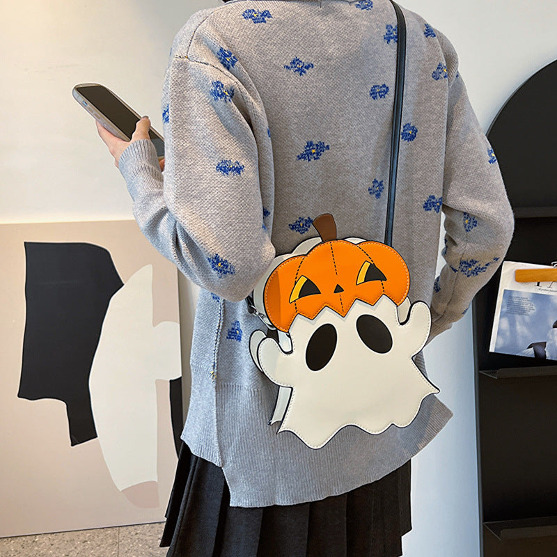 Halloween Shoulder Bags 3D Cartoon Pumpkin Ghost